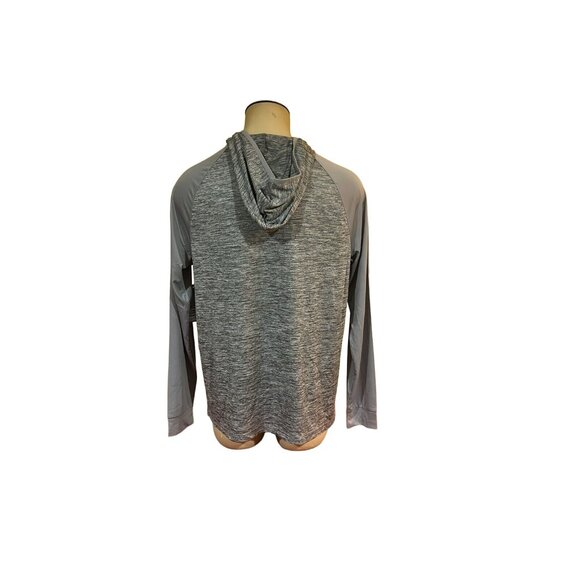 Iowa Hawkeyes Colosseum Performance Shirt Hooded 1/4 Zip Gray Shirt Men's L - Picture 6 of 7